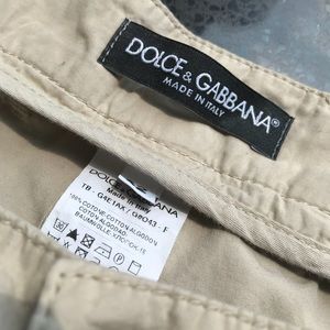 Vintage Dolce & Gabbana khaki men’s shorts